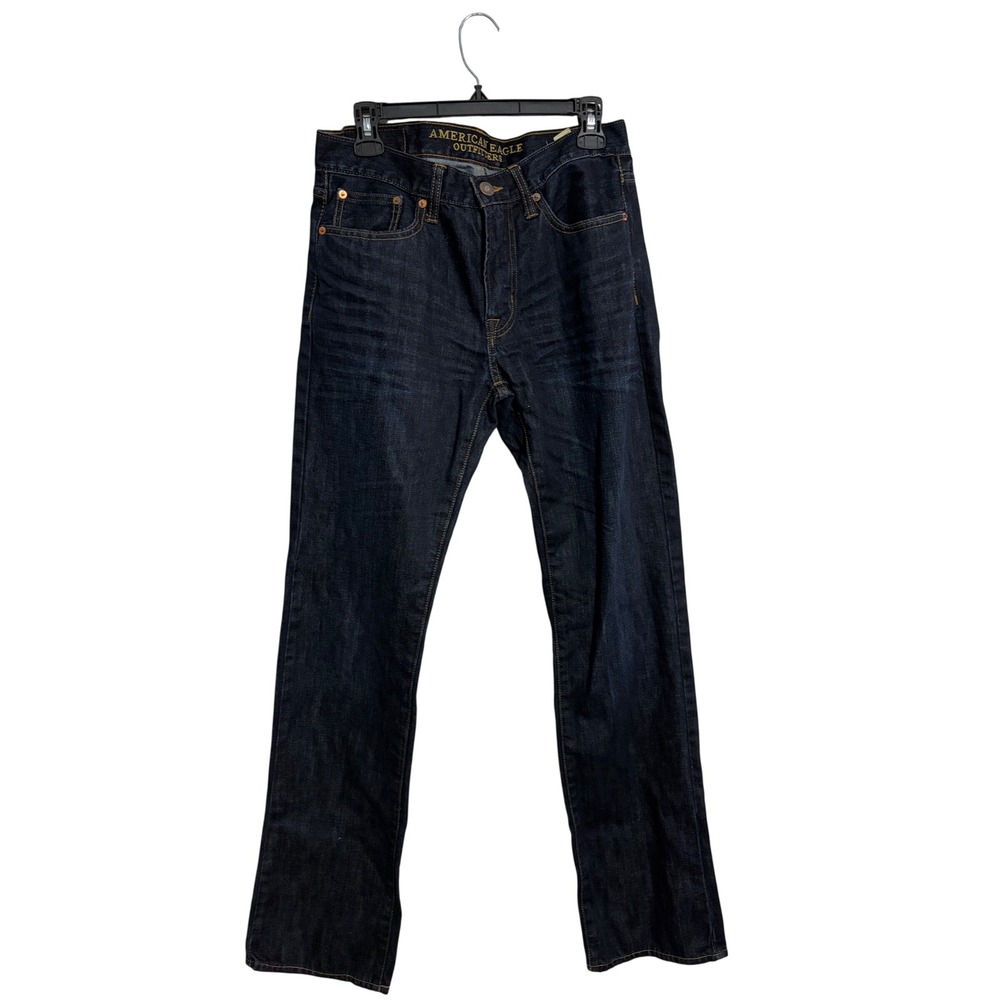 American Eagle Jeans Original Straight Dark Wash Indigo 100% Cotton 30x34 Denim